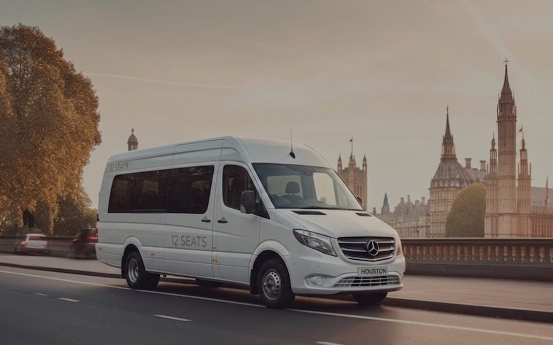 12-seat minibus exterior, Brit Travel fleet
