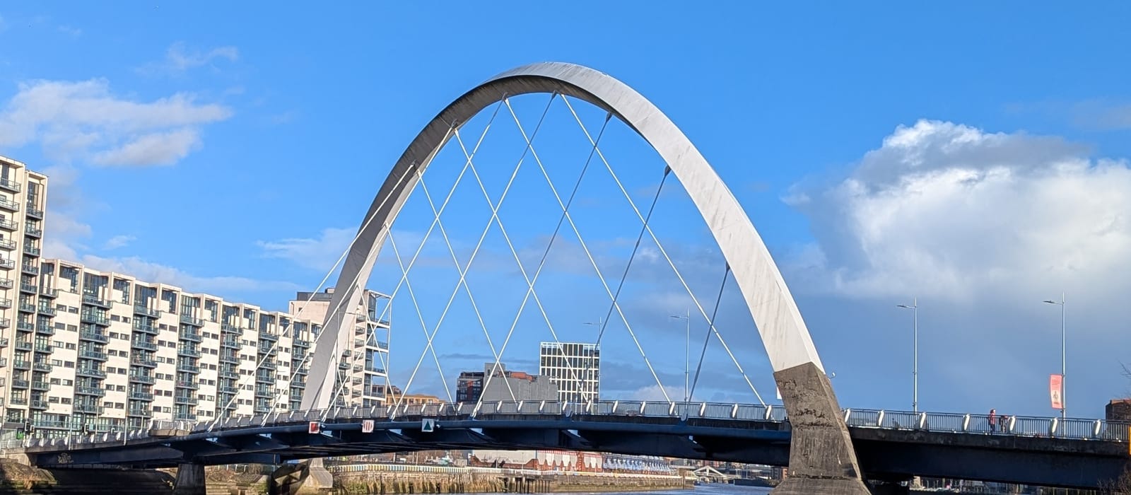 Coach hire in Glasgow near Clyde Arc